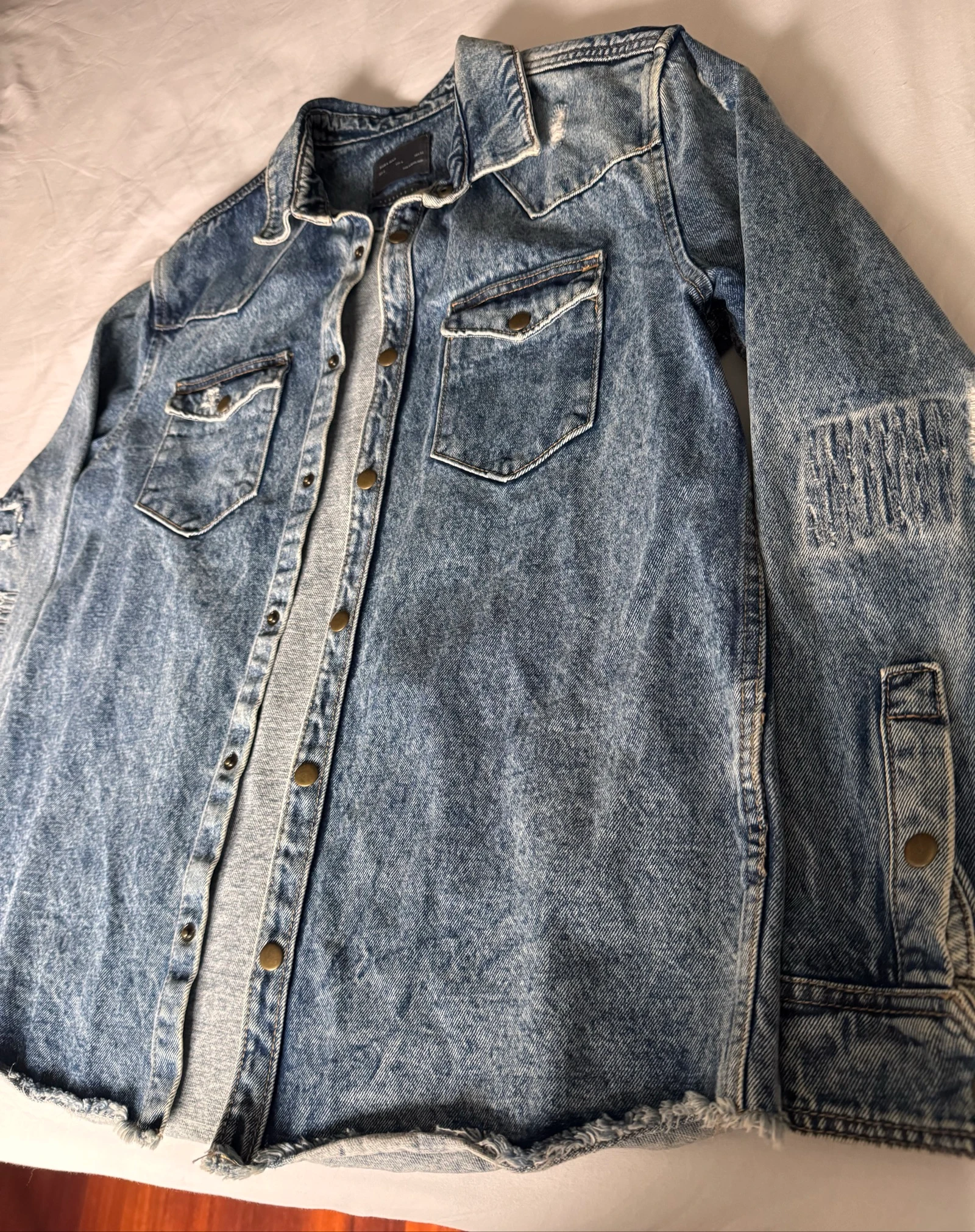 Sobrecamisa / Chaqueta Vaquera Zara Style Western – photo 3